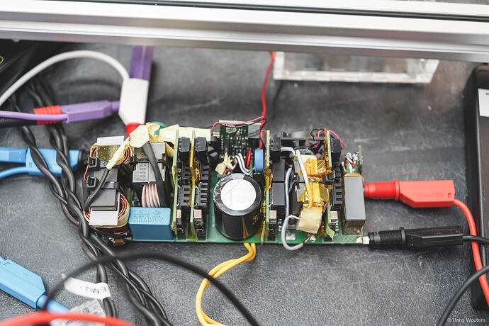 Figure 1: Final bidirectional on-board charger prototype during testing.