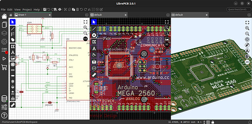 Screenshot LibrePCB 2.0.1 - Project import complete