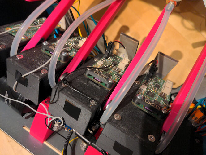 Hacked pump controller boards