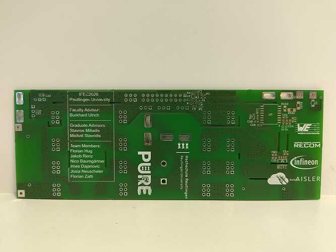 Figure 2: Mainboard manufactured by AISLER.