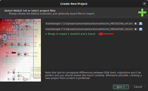 Screenshot LibrePCB 2.0.1 - check status