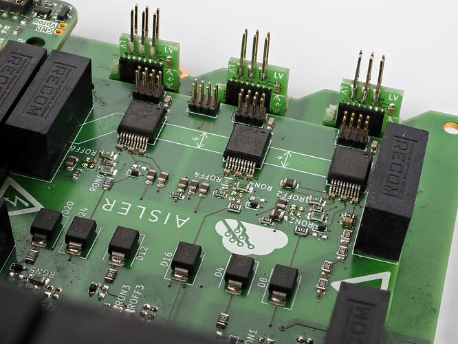 The new current-sensor PCB is built around Infineon’s TLI4971-A075T5-U-E0001